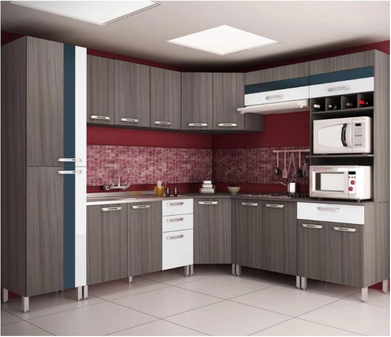 Cozinha Modulada Móveis Sul Paloma
