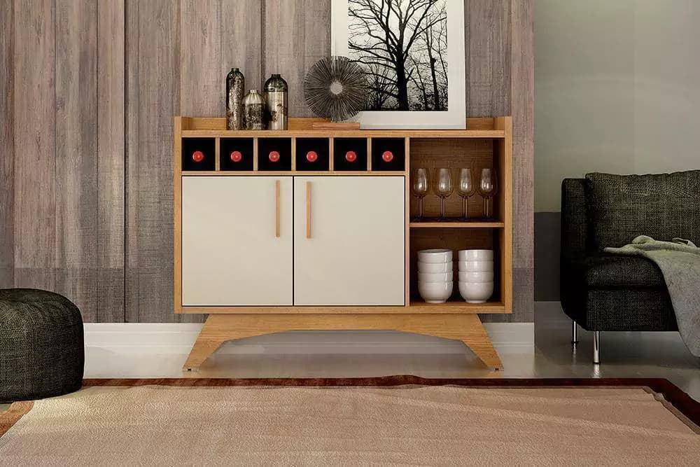 Buffet Valdemóveis Clara (cinamomo/off white)
