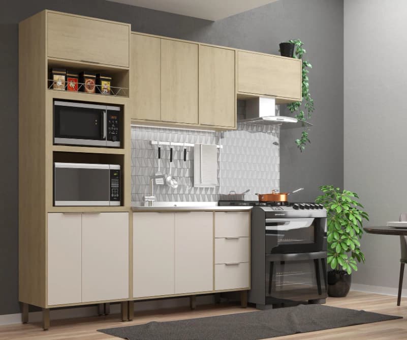 Cozinha Modulada Móveis Sul Karine