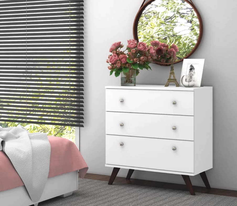 Cômoda MovelBento Retro RT3018 (branco)